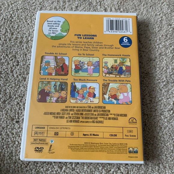 Berenstain Bears - Fun Lessons To Learn (DVD, 2003) - Picture 3 of 3